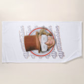 ウォンカヴィジョンゴーグルのウィリー・ウォンカ ビーチタオル (正面)