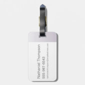 ウォンカヴィジョンゴーグルのウィリー・ウォンカ ラゲッジタグ (裏面縦)