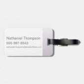 ウォンカヴィジョンゴーグルのウィリー・ウォンカ ラゲッジタグ (裏面横)