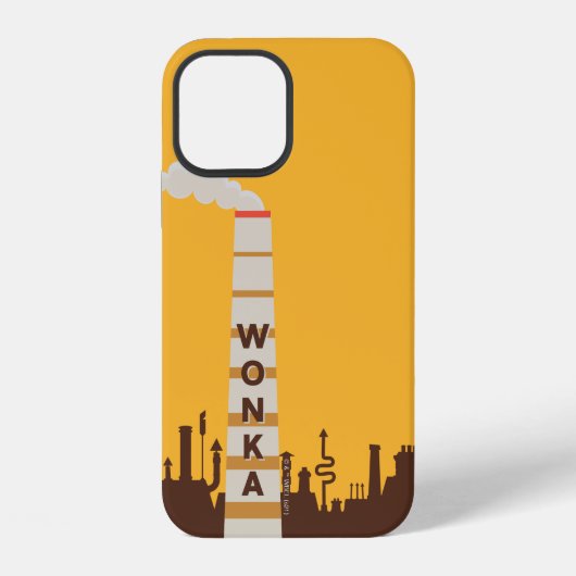 ウォンカ工場シルエット iPhoneケース (裏面)