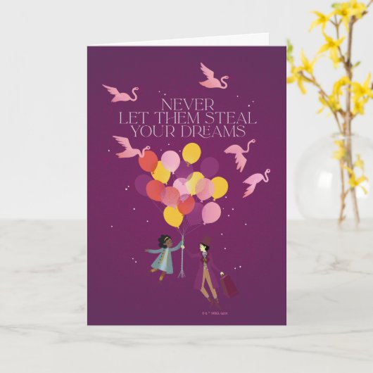 ウォンカ「絶対に夢を奪うな」 カード (黄色い花)