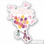 ウォンカ「絶対に夢を奪うな」 シール (正面)