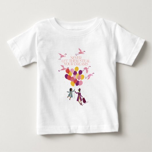 ウォンカ「絶対に夢を奪うな」 ベビーTシャツ (正面)