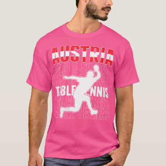 ウォンズオーストリ誇りを持ったアテーブルテニスラバーズジャージーオーウ Tシャツ