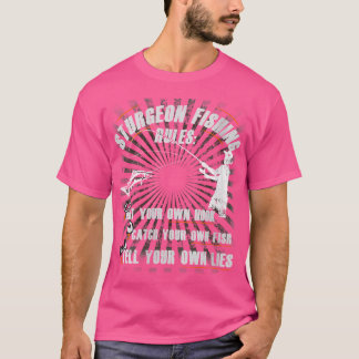 ウォンズスおもしろいタージョン魚釣りギフトWith Sturgeon F Tシャツ