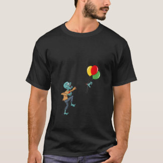 ウォンズゾンビおもしろい誕生日バルーンマッチングホール Tシャツ