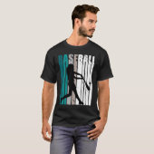 ウォンズレトロ野球誕生日10代の10代の若者 Tシャツ (正面フル)