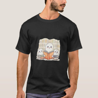 ウォンズ幽霊読ファミリーのブックワームかわいいB Tシャツ