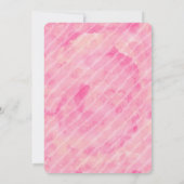 ウォンダーお洒落ランド誕生日の水彩アリス 招待状 (裏面)