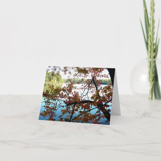 ウォンデンポンドスルー紅葉 ノートカード (正面)