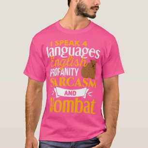 ウォンバおもしろいウォンバートジョークユーモアウォンバット恋人 Tシャツ