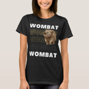 ウォンバットおもしろい動物動物園オーストラリアの贈り物 Tシャツ