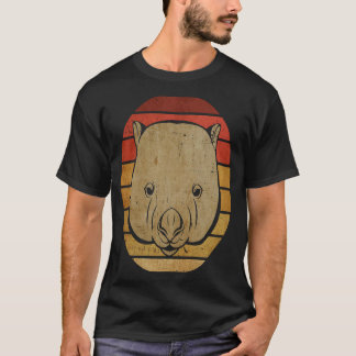 ウォンバットかわいい野生動物ウォンバアートット Tシャツ