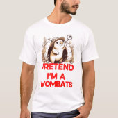 ウォンバットだよ Tシャツ (正面)