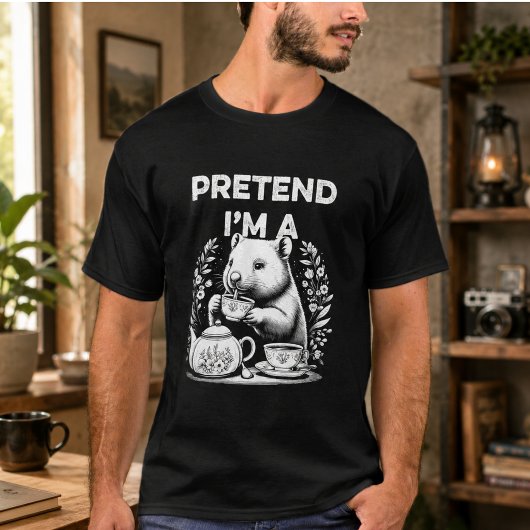ウォンバットになって Tシャツ