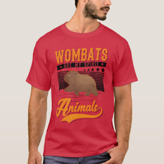 ウォンバットは私のスピリット・アニマル ビンテージ Tシャツ