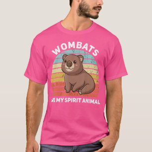 ウォンバットは私の精神動物かわいいウォンバおもしろいットW Tシャツ