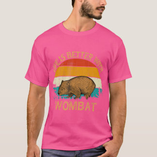 ウォンバットは野生動物の生活が良い Tシャツ