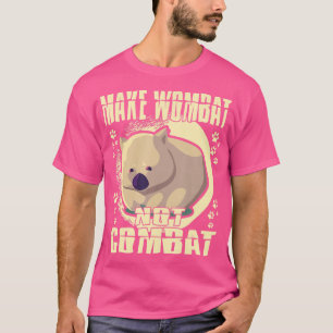 ウォンバットをウォンバットと戦わせない Tシャツ
