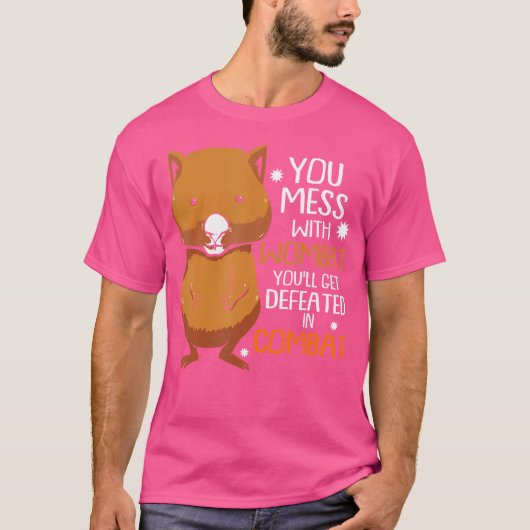 ウォンバットを汚さないで Tシャツ (正面)