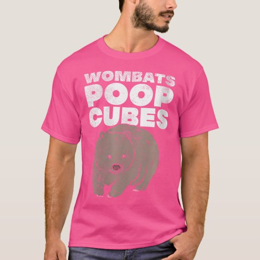 ウォンバットウンチキューブ Tシャツ (正面)