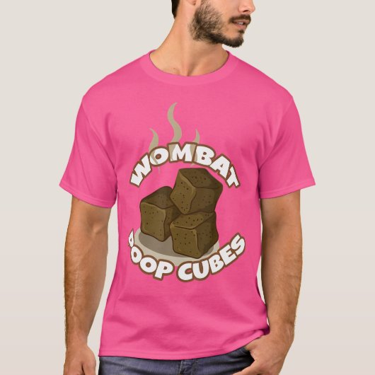 ウォンバットウンチキューブ Tシャツ (正面)