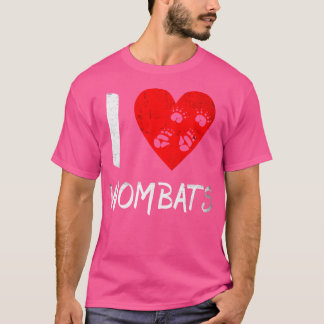 ウォンバットオーストラリアのウォンバットが大好き Tシャツ