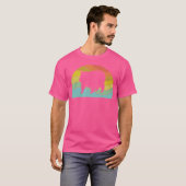 ウォンバットオーストラリア動物の有袋背 Tシャツ (正面フル)