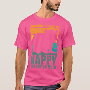 ウォンバットオーストラリア動物ウォンバットが私を幸せにする Tシャツ