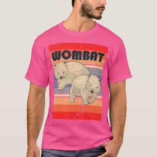 ウォンバットオーバーバックオーストラリア動物ウォンブ Tシャツ