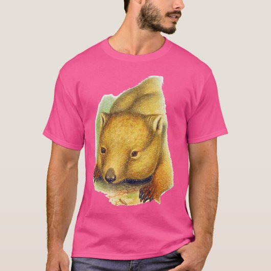 ウォンバットカラーペンシル Tシャツ (正面)