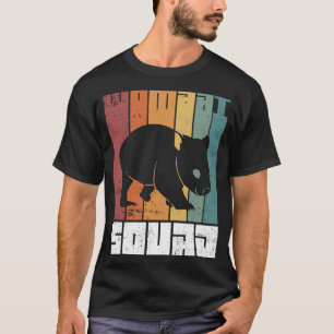 ウォンバットスクワートオーストラリアの野生動物の齧歯動物 Tシャツ