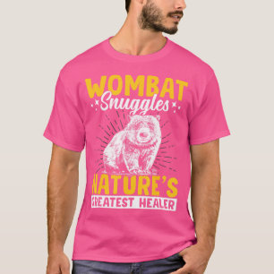 ウォンバットスナグルオーストラリア動物の所有者 Tシャツ