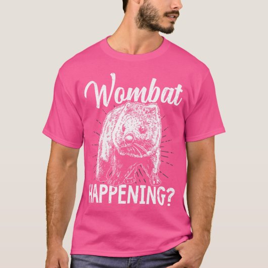 ウォンバットハプニングオーストラリアの動物所有者 Tシャツ (正面)