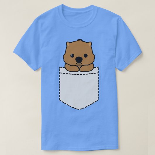 ウォンバットポケット Tシャツ (デザイン正面)