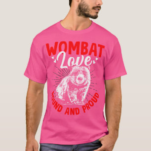 ウォンバットラブオーストラリア動物の所有者Vombatus Tシャツ