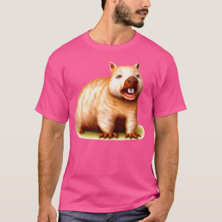 ウォンバットローデントオーストラリア動物ウォンバット愛好家 Tシャツ