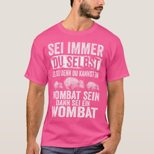 ウォンバット動物園の動物マースパイアル女性の恋人 Tシャツ (正面)