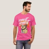 ウォンバット好きのウォンバットと戦う Tシャツ (正面フル)
