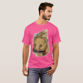 ウォンバット抽象芸術 Tシャツ (正面フル)