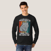 ウォンバット用有袋性ウォンバットおたく Tシャツ (正面フル)