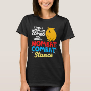 ウォンバット·ウォンボ·コンボ·ウォンバット·コンバット·スタンス·オ Tシャツ