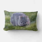 ウォンバパーソナライズされたット動物タスマニアオーストラリア ランバークッション (正面)