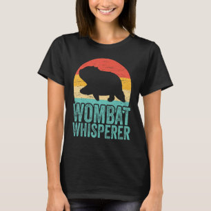 ウォンバートウィスパーラマーパイアルオーストラリア動物ウォンバット Tシャツ