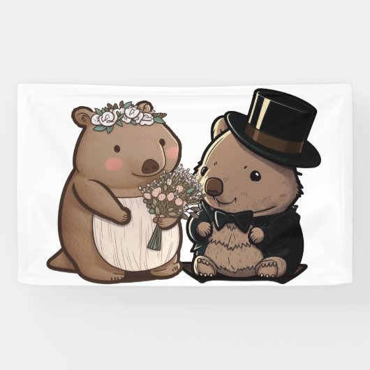 ウォンバ結婚ット 横断幕 (横)