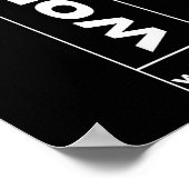 ウォンプミームティー_ユーモア引用文グラフィックトップ ポスター (角)