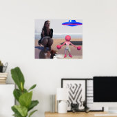 ウォンボ対ブルーアルファVIIアートのキャットウーマン ポスター (ホームオフィス)