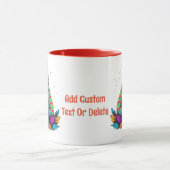 ウォーおもしろいトカラーセイウロスサンタクリスマスパーティー マグカップ (中央)