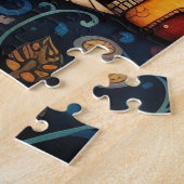 ウォーお洒落カラフルトカラーヴィレッジ ジグソーパズル (側面)