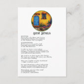 ウォーお洒落ターカラーフィエスタ結婚ズゲスト詳細 エンクロージャーカード (正面)